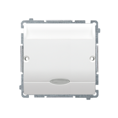 Simon Basic Łącznik hotelowy podwójny z podświetleniem LED Imax 2×10 (2) A biały BMWH2.02/11 KONTAKT (BMWH2.02/11)