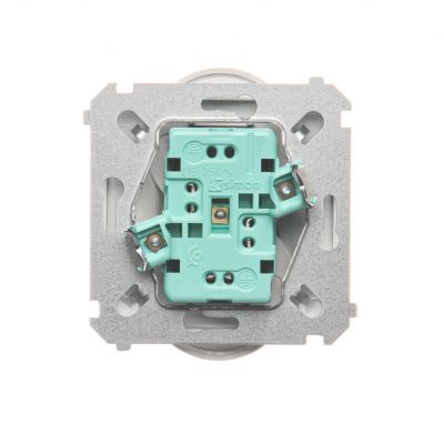 Simon Basic Gniazdo wtyczkowe podwójne z uziemieniem  z przesłonami torów prądowych Σ16A 250V zaciski śrubowe biały BMGZ2MZ.01/11 (BMGZ2Mz.01/11)