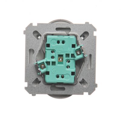Simon Basic Gniazdo wtyczkowe podwójne z uziemieniem  z przesłonami torów prądowych Σ16A 250V zaciski śrubowe stal inox BMGZ2MZ.01/21 (BMGZ2Mz.01/21)