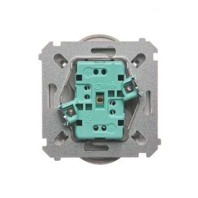 Simon Basic Gniazdo wtyczkowe podwójne z uziemieniem  z przesłonami torów prądowych Σ16A 250V zaciski śrubowe satynowy BMGZ2MZ.01/29 (BMGZ2Mz.01/29)