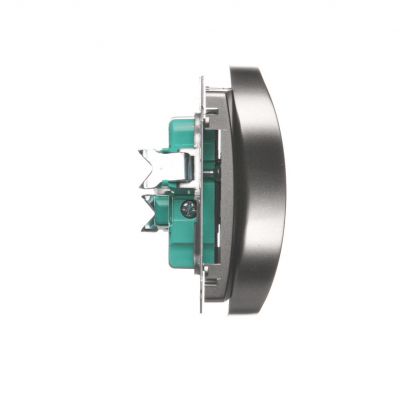 Simon Basic Gniazdo wtyczkowe podwójne bez uziemienia  Σ16A 250V zaciski śrubowe satynowy BMG2M.01/29 (BMG2M.01/29)