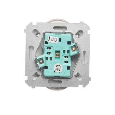 Simon Basic Gniazdo wtyczkowe podwójne bez uziemienia  z przesłonami torów prądowych Σ16A 250V zaciski śrubowe biały BMG2MZ.01/11 (BMG2Mz.01/11)