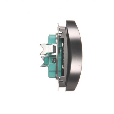 Simon Basic Gniazdo wtyczkowe podwójne bez uziemienia  z przesłonami torów prądowych Σ16A 250V zaciski śrubowe stal inox BMG2MZ.01/21 (BMG2Mz.01/21)