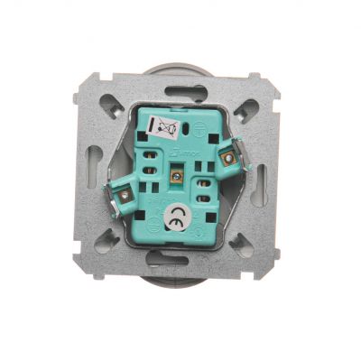 Simon Basic Gniazdo wtyczkowe podwójne bez uziemienia  z przesłonami torów prądowych Σ16A 250V zaciski śrubowe stal inox BMG2MZ.01/21 (BMG2Mz.01/21)