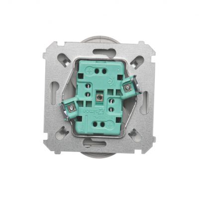 Simon Basic Gniazdo wtyczkowe podwójne bez uziemienia  z przesłonami torów prądowych Σ16A 250V zaciski śrubowe satynowy BMG2MZ.01/29 (BMG2Mz.01/29)