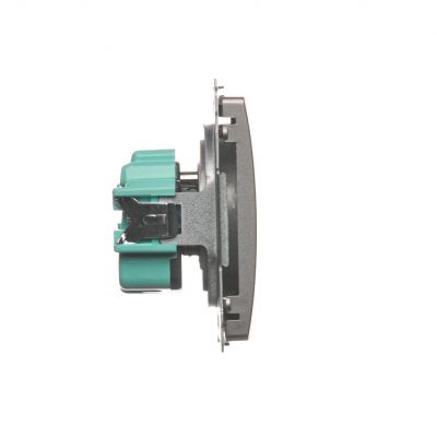 Simon Basic Gniazdo wtyczkowe z uziemieniem 16A 250V zaciski śrubowe satynowy BMGZ1.01/29 KONTAKT (BMGZ1.01/29)