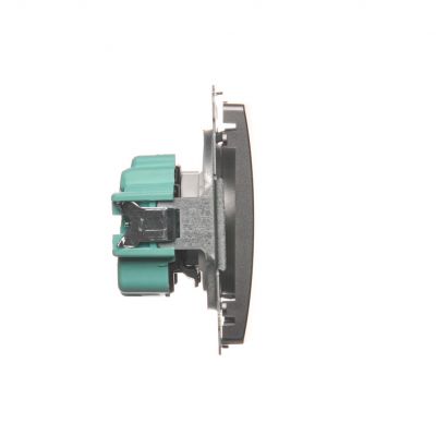 Simon Basic Gniazdo wtyczkowe z uziemieniem z przesłonami torów prądowych 16A 250V zaciski śrubowe stal inox BMGZ1Z.01/21 BMGZ1z.01/21 KONTAKT (BMGZ1z.01/21)