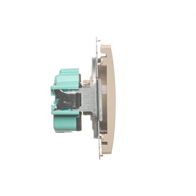 Simon Basic Gniazdo wtyczkowe bez uziemienia 16A 250V zaciski śrubowe beż BMG1.01/12 KONTAKT (BMG1.01/12)