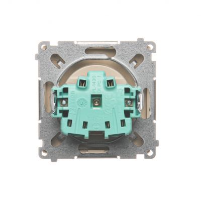 Simon Basic Gniazdo wtyczkowe bez uziemienia 16A 250V zaciski śrubowe beż BMG1.01/12 KONTAKT (BMG1.01/12)