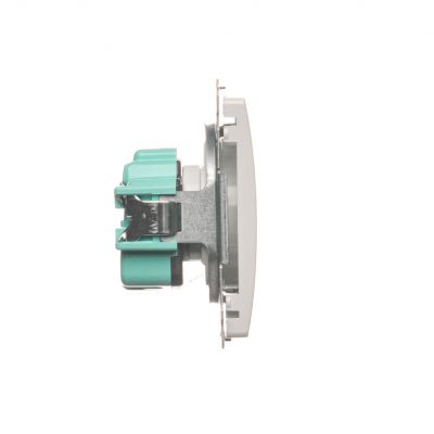 Simon Basic Gniazdo wtyczkowe bez uziemienia z przesłonami torów prądowych 16A 250V zaciski śrubowe biały BMG1Z.01/11 BMG1z.01/11 KONTAKT (BMG1z.01/11)