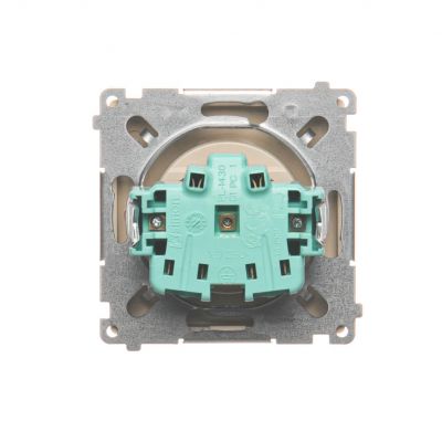 Simon Basic Gniazdo wtyczkowe bez uziemienia z przesłonami torów prądowych 16A 250V zaciski śrubowe beż BMG1Z.01/12 BMG1z.01/12 KONTAKT (BMG1z.01/12)