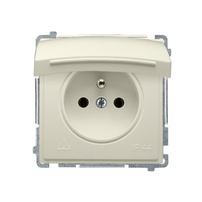 Simon Basic Gniazdo wtyczkowe z uziemieniem bryzgoszczelne IP44 16A 250V zaciski śrubowe beż BMGZ1B.01/12 KONTAKT (BMGZ1B.01/12)