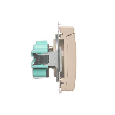 Simon Basic Gniazdo wtyczkowe z uziemieniem bryzgoszczelne IP44 16A 250V zaciski śrubowe beż BMGZ1B.01/12 KONTAKT (BMGZ1B.01/12)