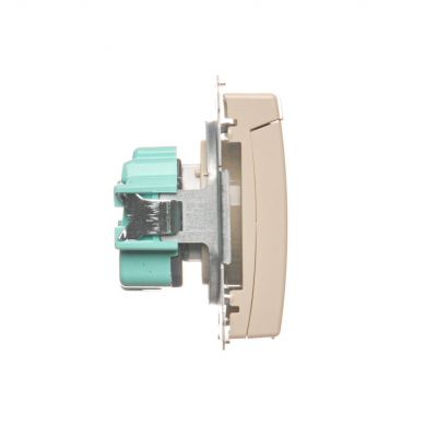 Simon Basic Gniazdo wtyczkowe z uziemieniem z przesłonami torów prądowych bryzgoszczelne IP44 16A 250V zaciski śrubowe beż BMGZ1BZ.01/12 BMGZ1Bz.01/12 KONTAKT (BMGZ1Bz.01/12)