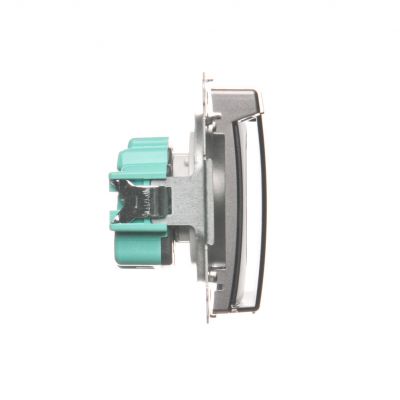 Simon Basic Gniazdo wtyczkowe z uziemieniem z przesł. torów prądowych bryzgoszczelne IP44 16A 250V zaciski śrubowe klapka transp. stal inox BMGZ1BZ.01/21A BMGZ1Bz.01/21a KONTAKT (BMGZ1Bz.01/21a)