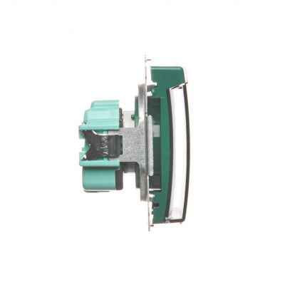 Simon Basic Gniazdo wtyczkowe z uziemieniem z przesł. torów prądowych bryzgoszczelne IP44 16A 250V zaciski śrubowe klapka transp. zielone BMGZ1BZ.01/33A BMGZ1Bz.01/33a KONTAKT (BMGZ1Bz.01/33a)