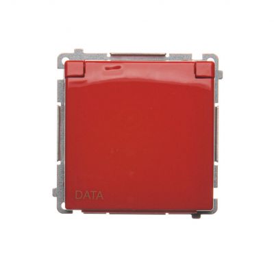Simon Basic Gniazdo DATA do wersji IP44 z kluczem upraw. 16A 250V zaciski śrub. napis DATA na klapce czerwone *Wymagana uszczelka ramki BMGD1B.01/22 KONTAKT (BMGD1B.01/22)