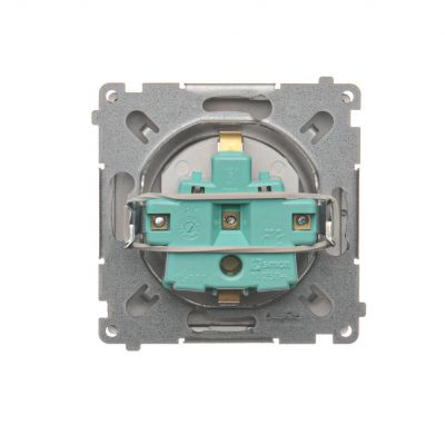 Simon Basic Gniazdo wtyczkowe z uziemieniem Schuko 16A 250V zaciski śrubowe stal inox BMGSZ1.01/21 BMGSz1.01/21 KONTAKT (BMGSz1.01/21)