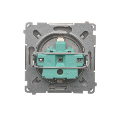 Simon Basic Gniazdo wtyczkowe z uziemieniem Schuko 16A 250V zaciski śrubowe satynowy BMGSZ1.01/29 BMGSz1.01/29 KONTAKT (BMGSz1.01/29)