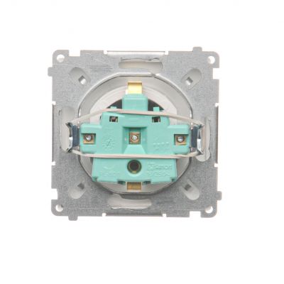 Simon Basic Gniazdo wtyczkowe z uziemieniem Schuko z przesłonami torów prądowych16A 250V zaciski śrubowe biały BMGSZ1Z.01/11 BMGSz1z.01/11 KONTAKT (BMGSz1z.01/11)
