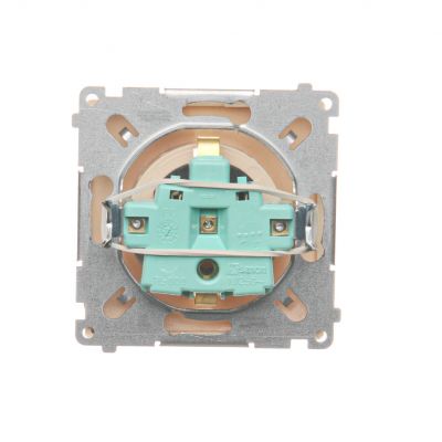 Simon Basic Gniazdo wtyczkowe z uziemieniem Schuko z przesłonami torów prądowych16A 250V zaciski śrubowe beż BMGSZ1Z.01/12 BMGSz1z.01/12 KONTAKT (BMGSz1z.01/12)