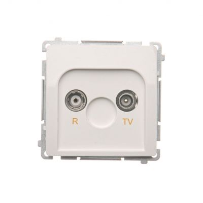 Simon Basic Gniazdo antenowe R-TV końcowe separowane 1x wejście: 5–862 MHz biały BMZAR1/1.01/11 KONTAKT (BMZAR1/1.01/11)