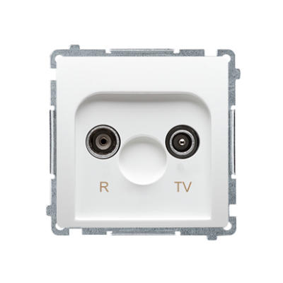 Simon Basic Gniazdo antenowe R-TV zakończeniowe do gniazd przelotowych 1x wejście: 5–862 MHz biały BMZAK10/1.01/11 KONTAKT (BMZAK10/1.01/11)