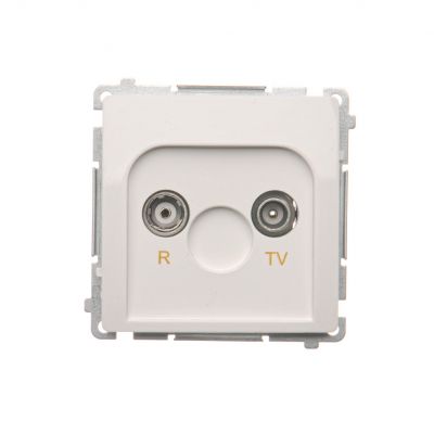 Simon Basic Gniazdo antenowe R-TV zakończeniowe do gniazd przelotowych 1x wejście: 5–862 MHz biały BMZAK10/1.01/11 KONTAKT (BMZAK10/1.01/11)