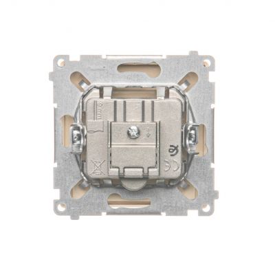 Simon Basic Gniazdo antenowe R-TV-SAT końcowe beż *Może być użyte jako gniazdo zakończeniowe do gniazd przelotowych R-TV-SAT BMZAR-SAT1.3/1.01/12 KONTAKT (BMZAR-SAT1.3/1.01/12)