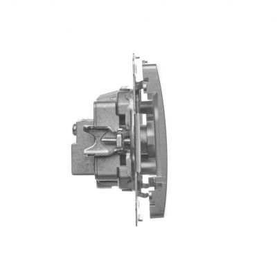 Simon Basic Gniazdo antenowe R-TV-SAT przelotowe 1x wejście: 5 MHz–24 GHz satynowy BMZAR-SAT10/P.01/29 KONTAKT (BMZAR-SAT10/P.01/29)