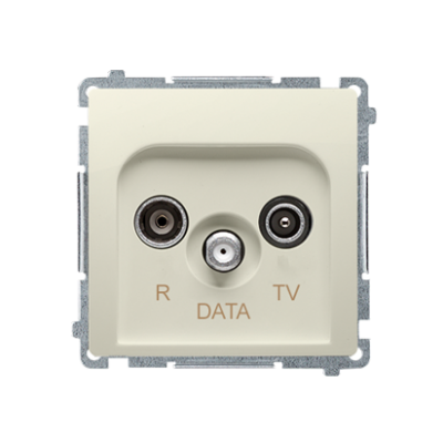Simon Basic Gniazdo antenowe R-TV-DATA . 1x wejście: 5–862 MHz beż BMAD.01/12 KONTAKT (BMAD.01/12)