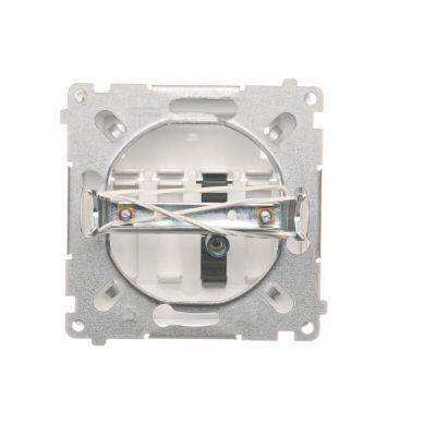 Simon Basic Gniazdo głośnikowe 1-krotne z polem opisowym . Przekrój przew. dla wejścia i wyjścia 25 mm2. Mocowanie na łapki i wkręty biały BMGL31.01/11 KONTAKT (BMGL31.01/11)