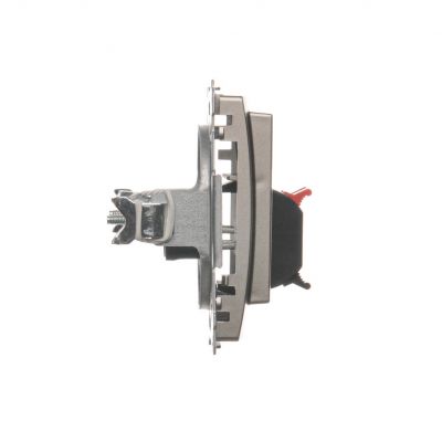 Simon Basic Gniazdo głośnikowe 2-krotne z polem opisowym . Przekrój przew.dla wejścia i wyjścia 25 mm2. Mocowanie na łapki i wkręty satynowy BMGL3.01/29 KONTAKT (BMGL3.01/29)