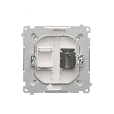 Simon Basic Gniazdo HDMI pojedyncze biały BMGHDMI.01/11 KONTAKT (BMGHDMI.01/11)