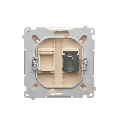 Simon Basic Gniazdo HDMI pojedyncze beż BMGHDMI.01/12 KONTAKT (BMGHDMI.01/12)