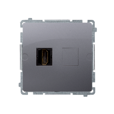 Simon Basic Gniazdo HDMI pojedyncze stal inox BMGHDMI.01/21 KONTAKT (BMGHDMI.01/21)