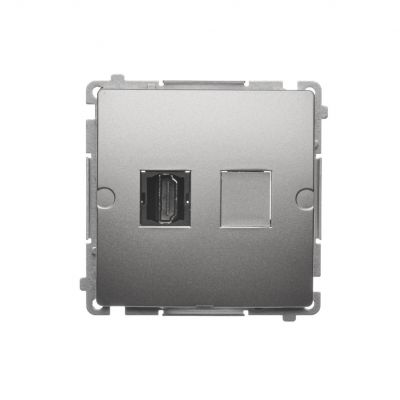 Simon Basic Gniazdo HDMI pojedyncze satynowy BMGHDMI.01/29 KONTAKT (BMGHDMI.01/29)