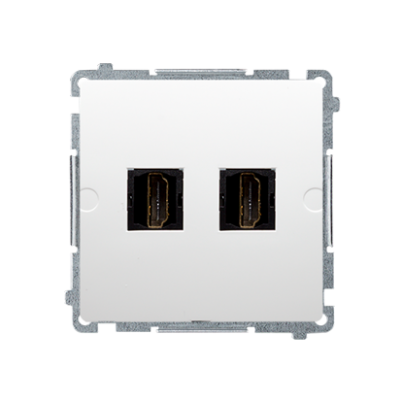 Simon Basic Gniazdo HDMI podwójne biały BMGHDMI2.01/11 KONTAKT (BMGHDMI2.01/11)
