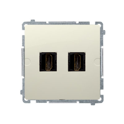 Simon Basic Gniazdo HDMI podwójne beż BMGHDMI2.01/12 KONTAKT (BMGHDMI2.01/12)