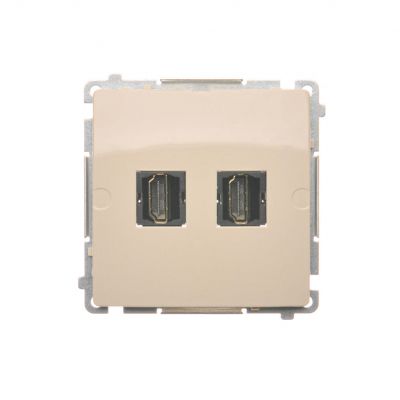 Simon Basic Gniazdo HDMI podwójne beż BMGHDMI2.01/12 KONTAKT (BMGHDMI2.01/12)