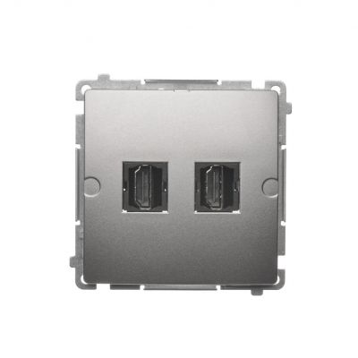 Simon Basic Gniazdo HDMI podwójne satynowy BMGHDMI2.01/29 KONTAKT (BMGHDMI2.01/29)