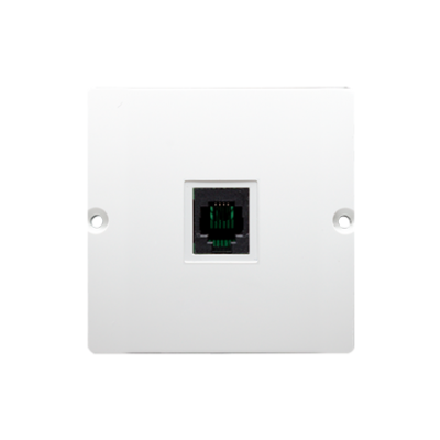 Simon Basic Gniazdo telefoniczne RJ11 uniwersalne pojedyncze . Montaż na łapki lub wkręty biały BMTU.01/11 KONTAKT (BMTU.01/11)