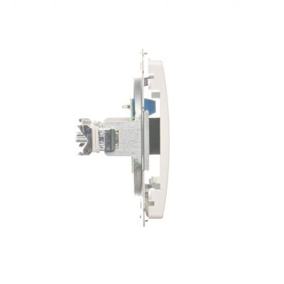 Simon Basic Gniazdo telefoniczne RJ11 uniwersalne pojedyncze . Montaż na łapki lub wkręty biały BMTU.01/11 KONTAKT (BMTU.01/11)