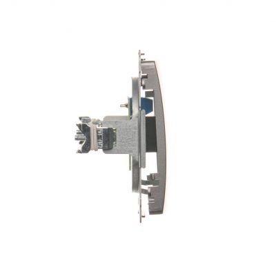 Simon Basic Gniazdo telefoniczne RJ11 uniwersalne pojedyncze . Montaż na łapki lub wkręty stal inox BMTU.01/21 KONTAKT (BMTU.01/21)