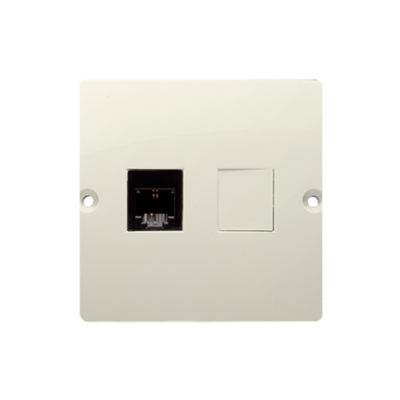 Simon Basic Gniazdo telefoniczne RJ11 . Montaż gniazda na wkręty do puszki beż BMTF1.02/12 KONTAKT (BMTF1.02/12)