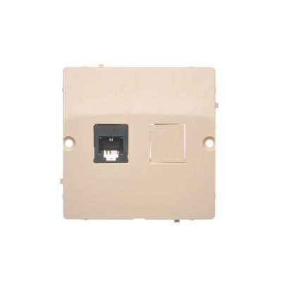 Simon Basic Gniazdo telefoniczne RJ11 . Montaż gniazda na wkręty do puszki beż BMTF1.02/12 KONTAKT (BMTF1.02/12)