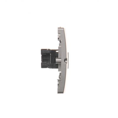 Simon Basic Gniazdo komputerowe RJ45 podwójne kategoria 5e . Montaż gniazda na wkręty do puszki stal inox BMF52.02/21 KONTAKT (BMF52.02/21)