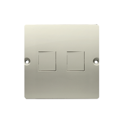 Simon Basic Pokrywa gniazd teleinformatycznych na Keystone płaska podwójna. Montaż gniazda na wkręty do puszki beż BMGK1P/12 KONTAKT (BMGK1P/12)