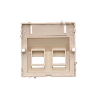 Simon Basic Pokrywa gniazd teleinformatycznych na Keystone skośna. Montaż gniazda na wkręty do puszki beż BMGKS2P/12 KONTAKT (BMGKS2P/12)