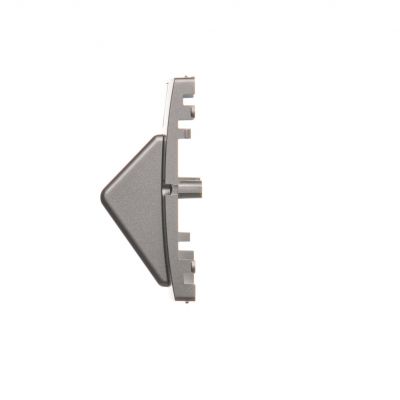 Simon Basic Pokrywa gniazd teleinformatycznych na Keystone skośna. Montaż gniazda na wkręty do puszki stal inox BMGKS2P/21 KONTAKT (BMGKS2P/21)